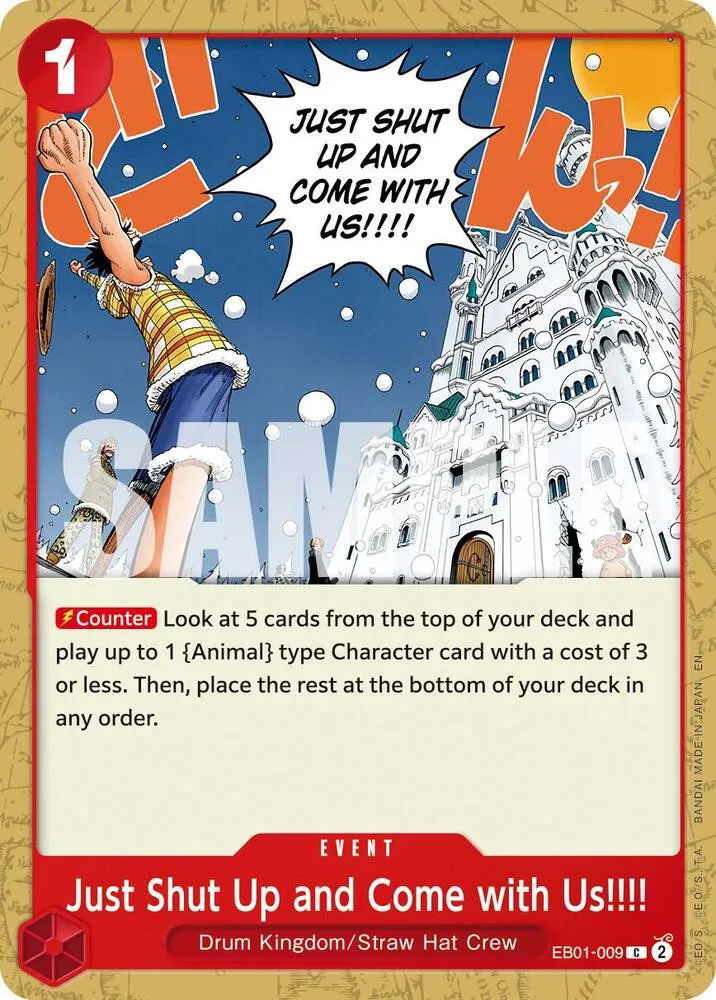 Just Shut Up and Come with Us!!!! (Reprint) — Premium Booster -The Best- Vol. 2 — One Piece Card Game