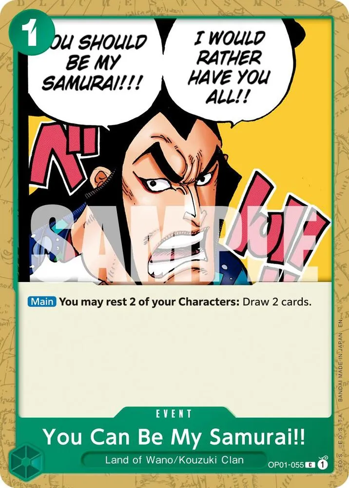 You Can Be My Samurai!! (Reprint) — Premium Booster -The Best- Vol. 2 — One Piece Card Game