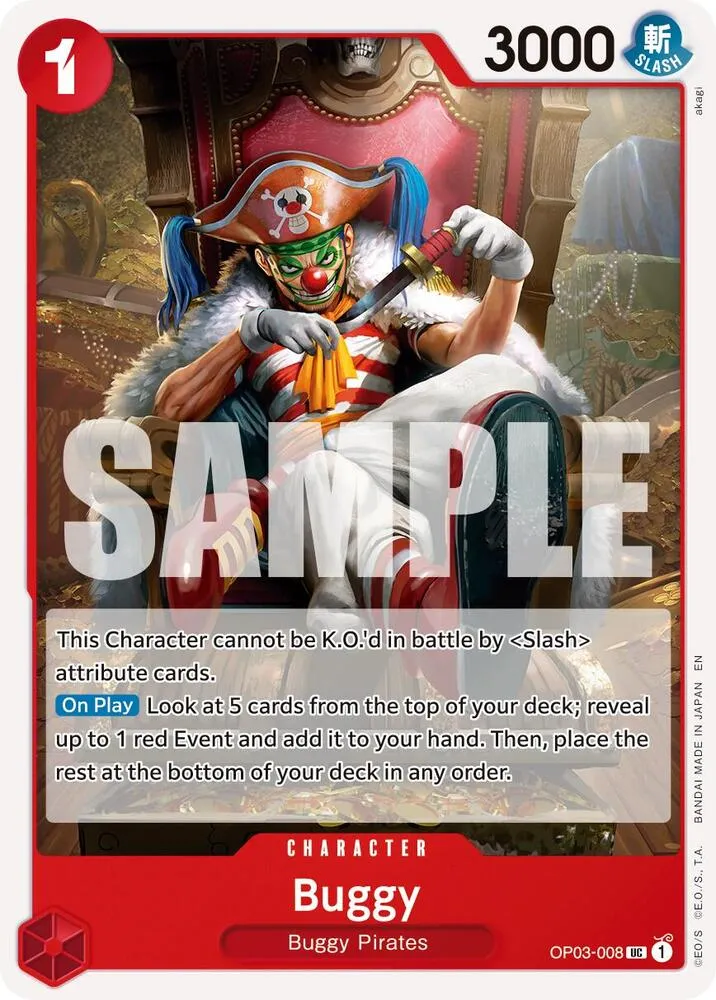 Buggy - OP03-008 (Reprint) — Premium Booster -The Best- Vol. 2 — One Piece Card Game