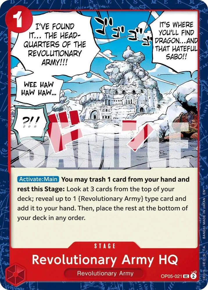 Revolutionary Army HQ (Reprint) — Premium Booster -The Best- Vol. 2 — One Piece Card Game