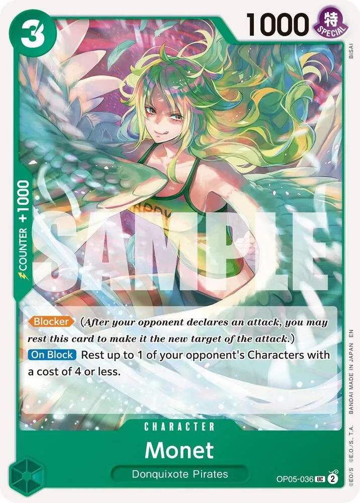 Monet (Reprint) — Premium Booster -The Best- Vol. 2 — One Piece Card Game