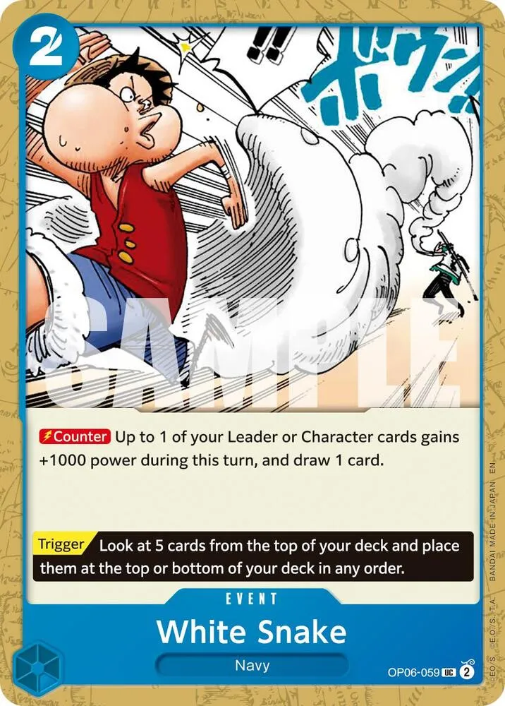 White Snake (Reprint) — Premium Booster -The Best- Vol. 2 — One Piece Card Game