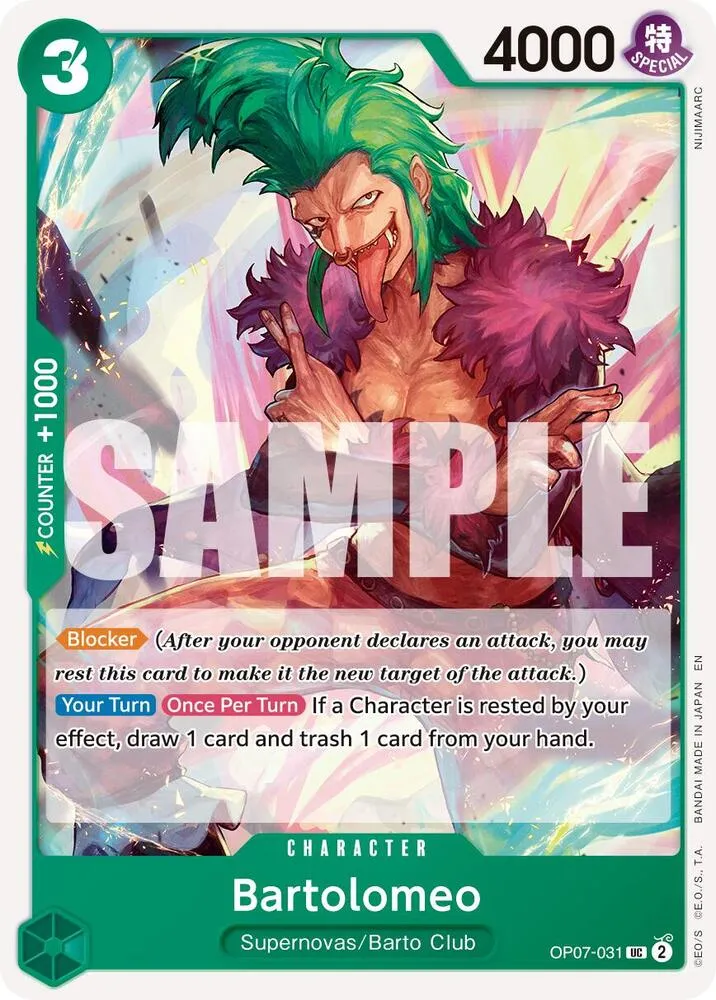 Bartolomeo (Reprint) — Premium Booster -The Best- Vol. 2 — One Piece Card Game