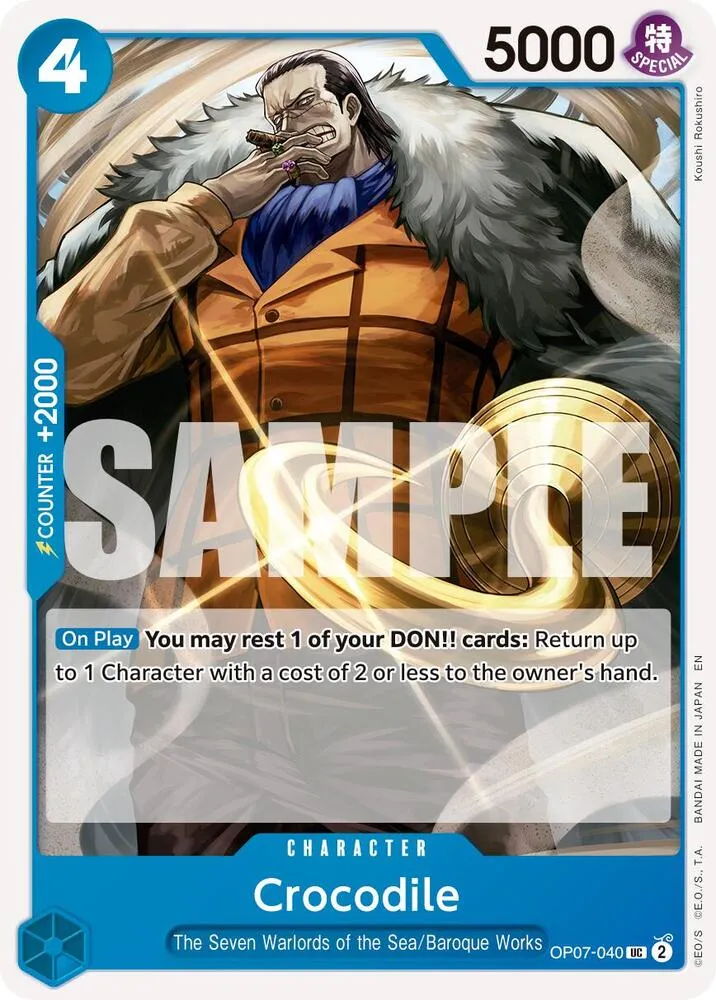 Crocodile - OP07-040 (Reprint) — Premium Booster -The Best- Vol. 2 — One Piece Card Game
