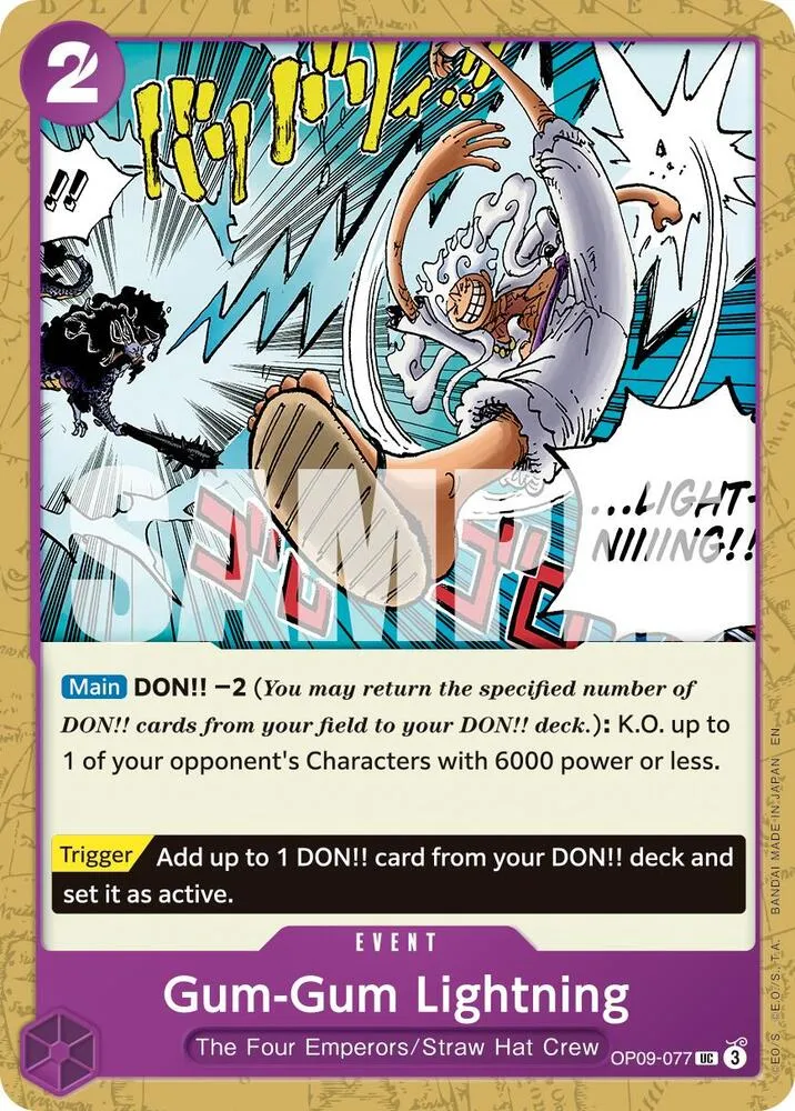 Gum-Gum Lightning (Reprint) — Premium Booster -The Best- Vol. 2 — One Piece Card Game