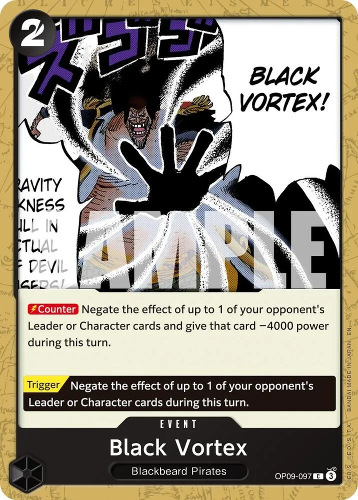Black Vortex (Reprint) — Premium Booster -The Best- Vol. 2 — One Piece Card Game