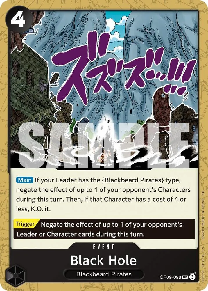 Black Hole (Reprint) — Premium Booster -The Best- Vol. 2 — One Piece Card Game
