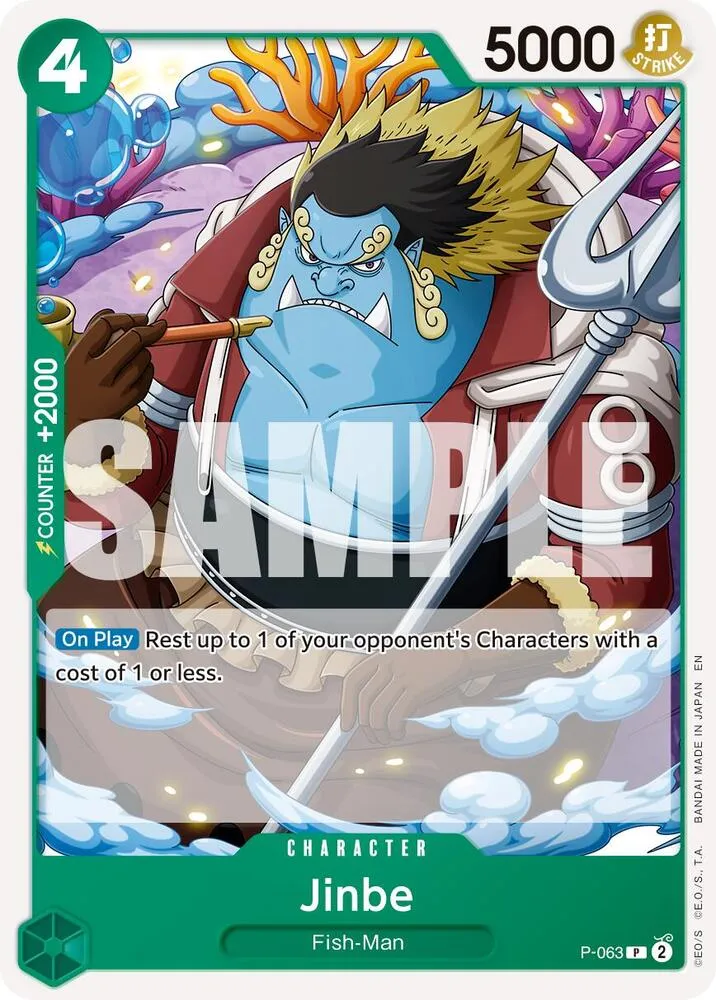 Jinbe - P-063 (Reprint) — Premium Booster -The Best- Vol. 2 — One Piece Card Game
