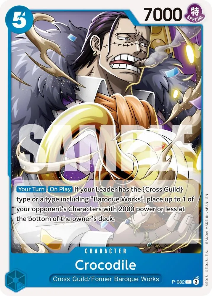 Crocodile - P-082 (Reprint) — Premium Booster -The Best- Vol. 2 — One Piece Card Game