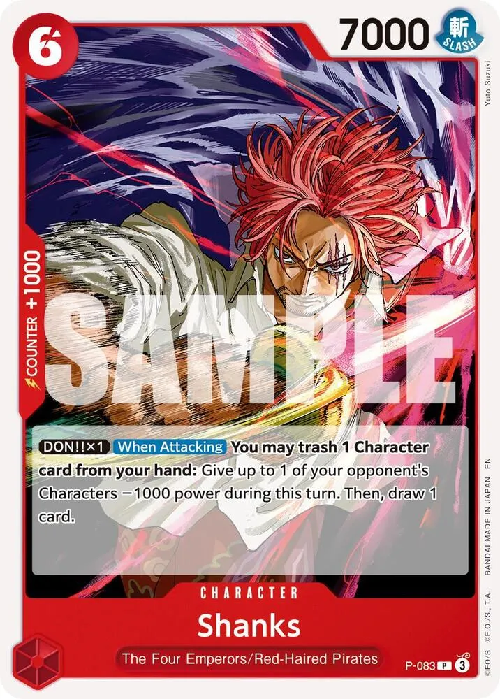 Shanks - P-083 (Reprint) — Premium Booster -The Best- Vol. 2 — One Piece Card Game