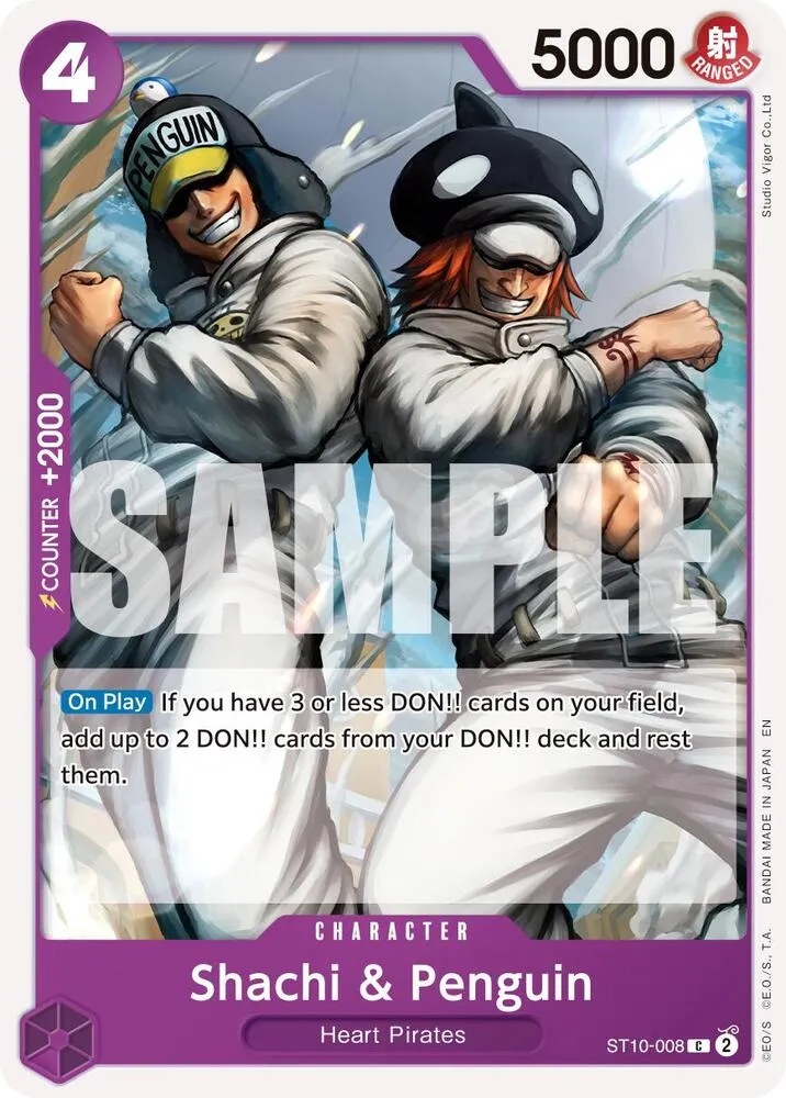 Shachi & Penguin (Reprint) — Premium Booster -The Best- Vol. 2 — One Piece Card Game