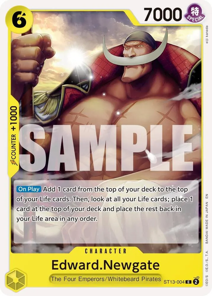 Edward.Newgate - ST13-004 (Reprint) — Premium Booster -The Best- Vol. 2 — One Piece Card Game