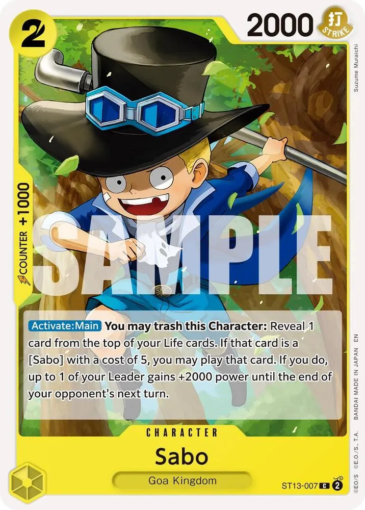 Sabo - ST13-007 (Reprint) — Premium Booster -The Best- Vol. 2 — One Piece Card Game
