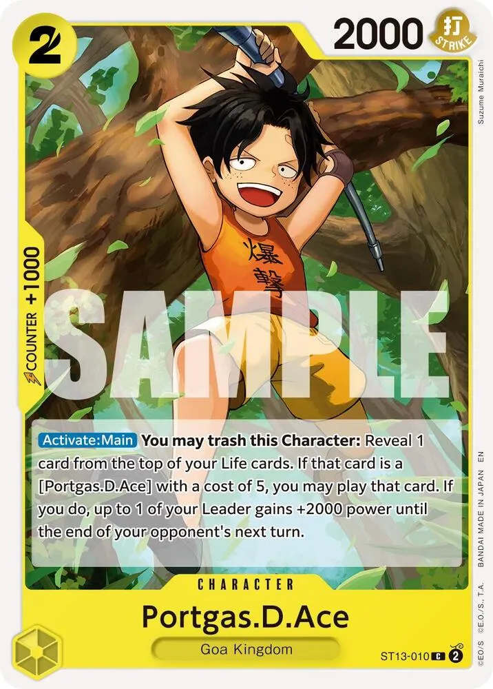 Portgas.D.Ace - ST13-010 (Reprint) — Premium Booster -The Best- Vol. 2 — One Piece Card Game
