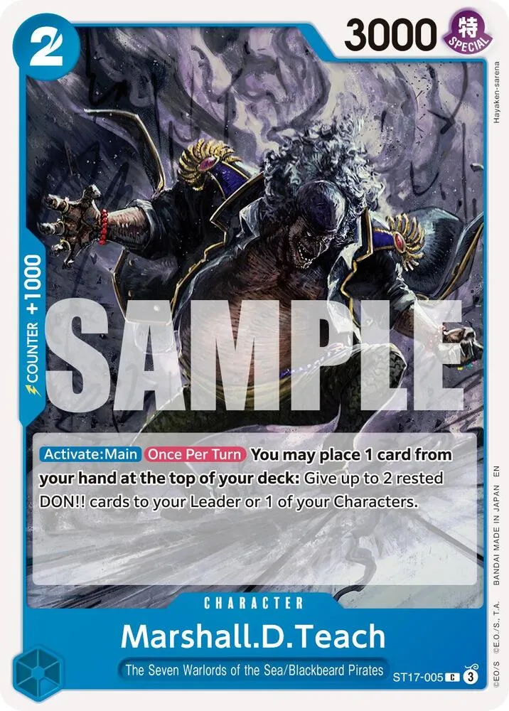 Marshall.D.Teach - ST17-005 — Premium Booster -The Best- Vol. 2 — One Piece Card Game
