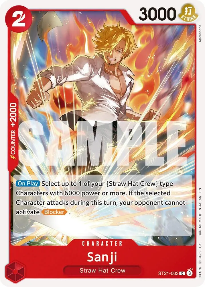 Sanji - ST21-003 (Reprint) — Premium Booster -The Best- Vol. 2 — One Piece Card Game