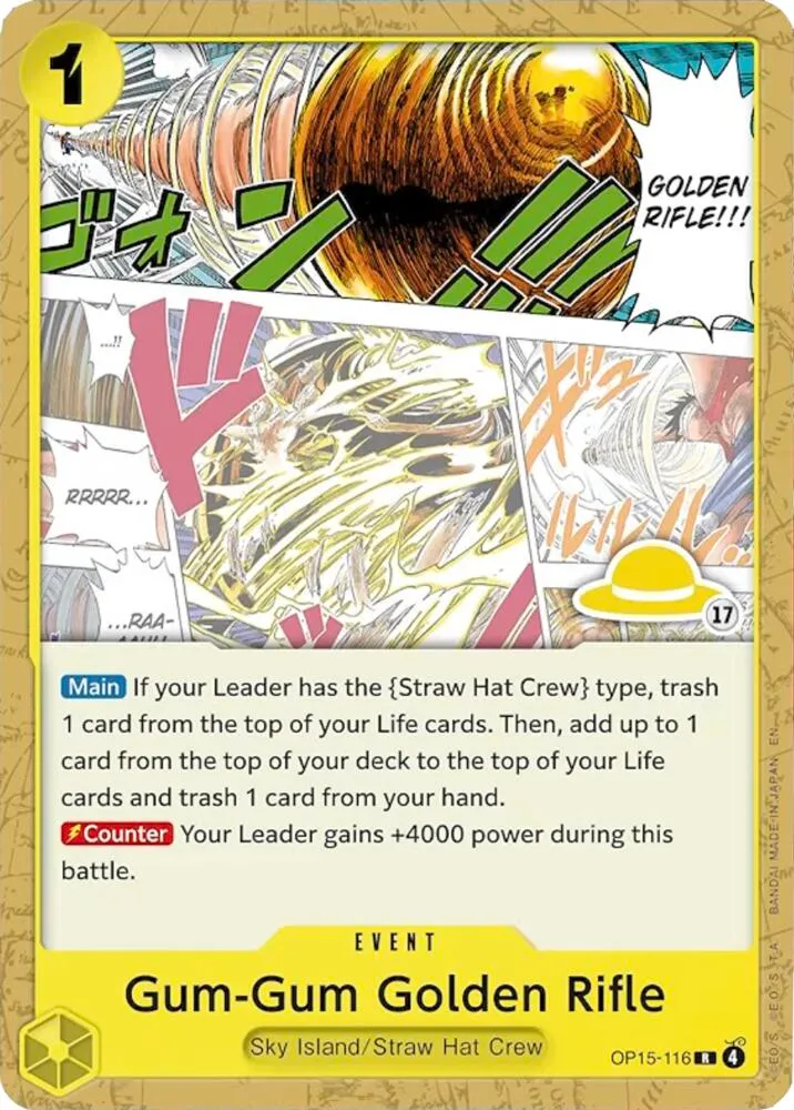 Gum-Gum Golden Rifle (Luffy Deck) — Set Sail Deck Set — One Piece Card Game