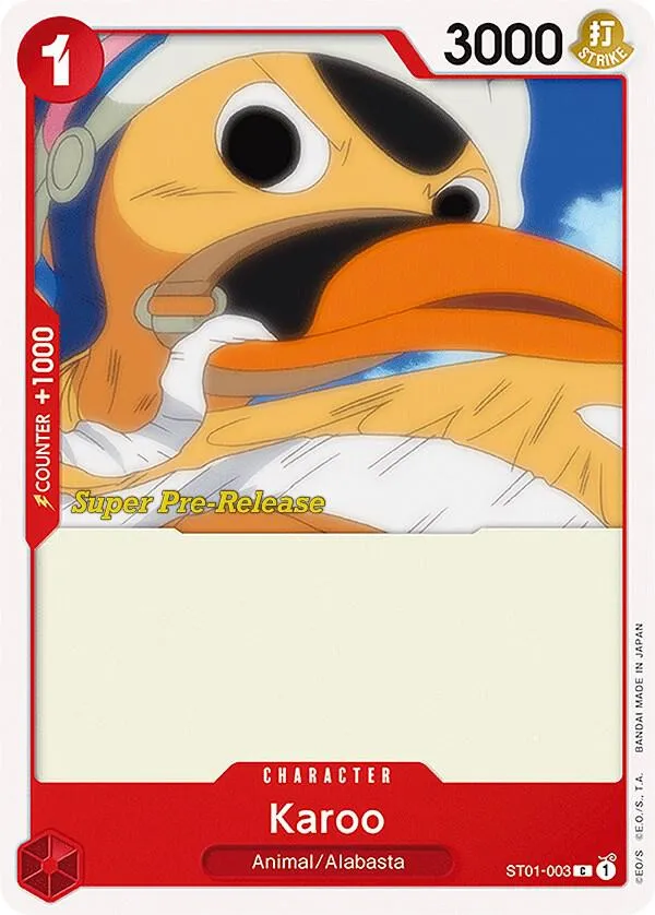 Karoo — ST-01: Starter Deck 1 Straw Hat Crew (Super Pre-Release Edition) — One Piece Card Game