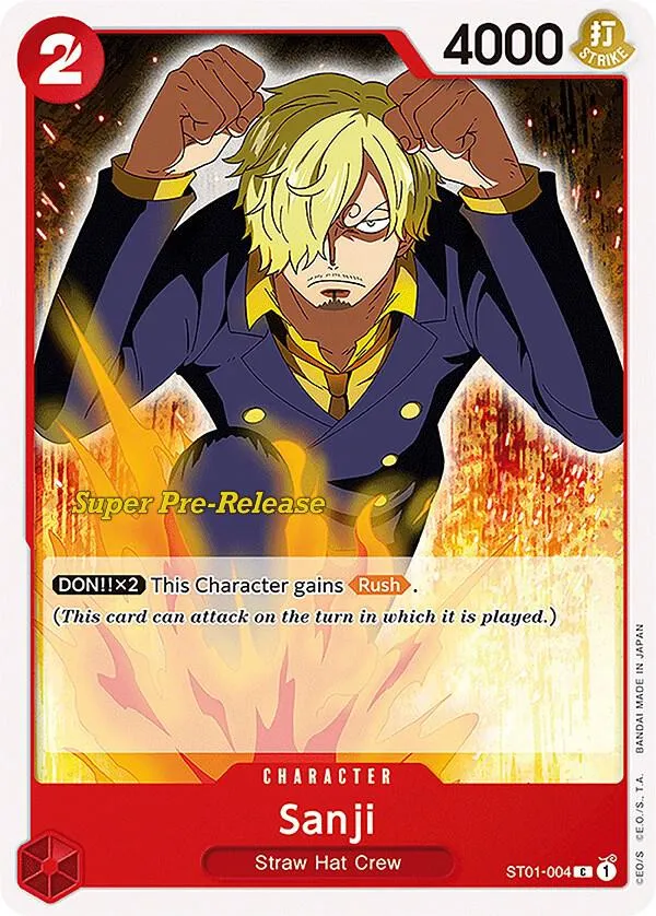 Sanji — Super Pre-Release Starter Deck 1: Straw Hat Crew — One Piece Card Game