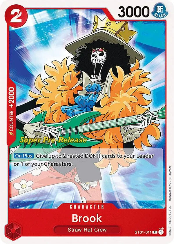 Brook — ST-01: Starter Deck 1 Straw Hat Crew (Super Pre-Release Edition) — One Piece Card Game