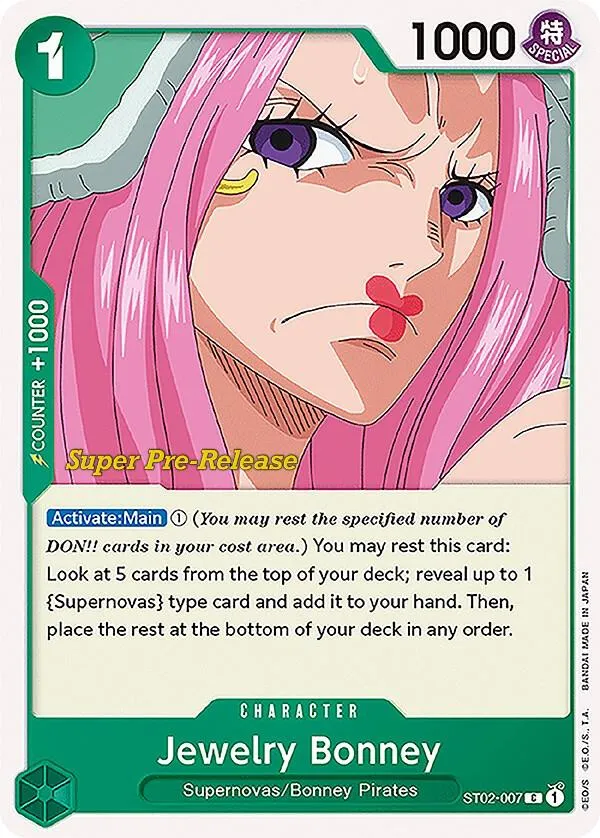 Jewelry Bonney — Super Pre-Release Starter Deck 2: Worst Generation — One Piece Card Game