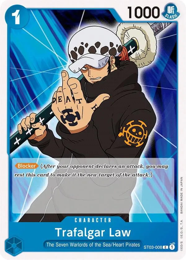 Trafalgar Law (ST03-008) — ST-03: Starter Deck 3 The Seven Warlords of The Sea — One Piece Card Game