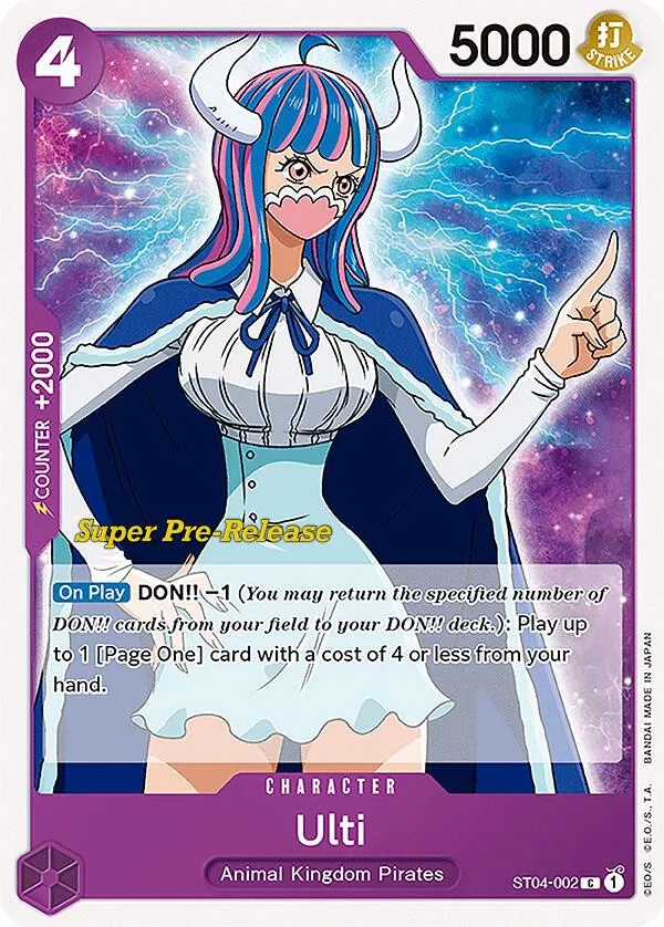 Ulti — ST-04: Starter Deck 4 Animal Kingdom Pirates (Super Pre-Release Edition) — One Piece Card Game