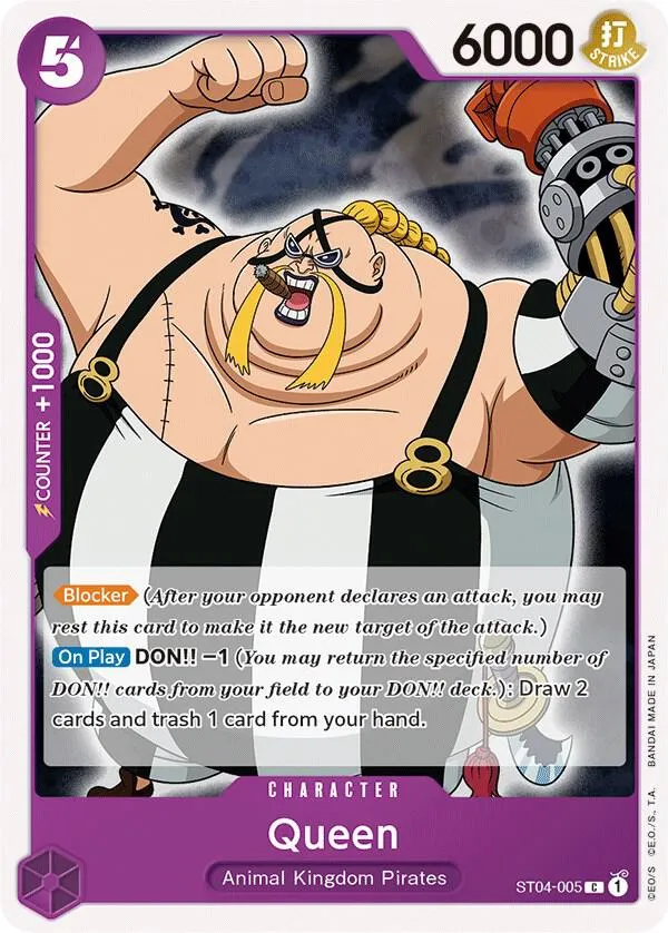 Queen (ST04-005) — ST-04: Starter Deck 4 Animal Kingdom Pirates — One Piece Card Game