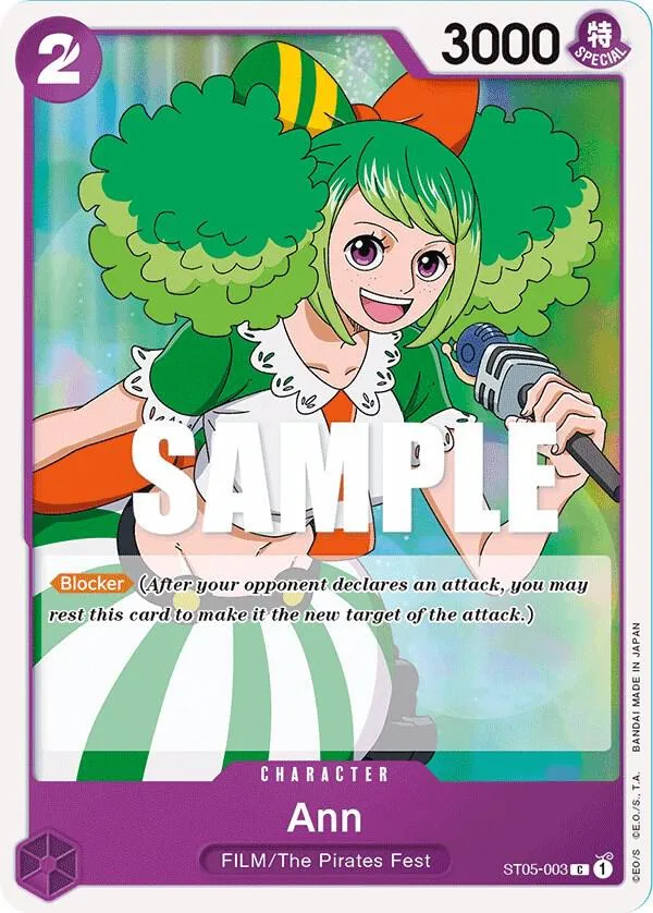 Ann — ST-05: Starter Deck 5 Film Edition — One Piece Card Game