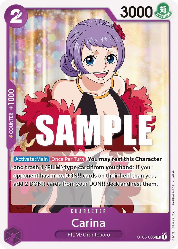 Carina — ST-05: Starter Deck 5 Film Edition — One Piece Card Game