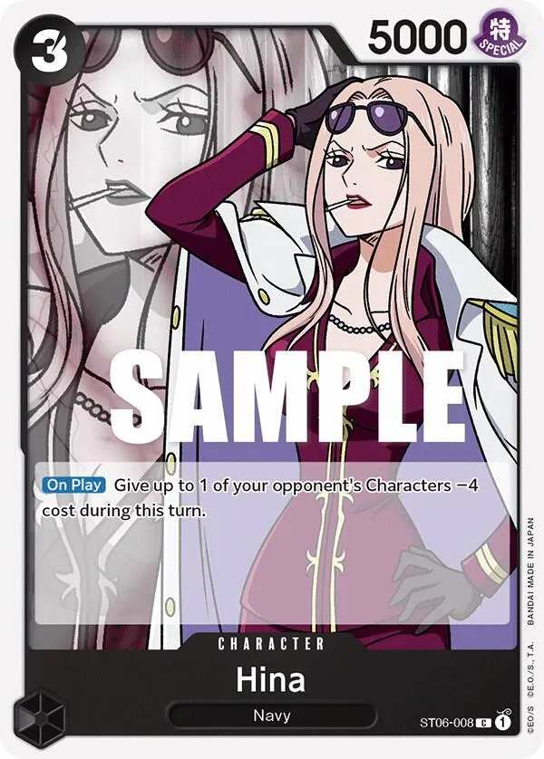 Hina — Starter Deck 6: Absolute Justice — One Piece Card Game