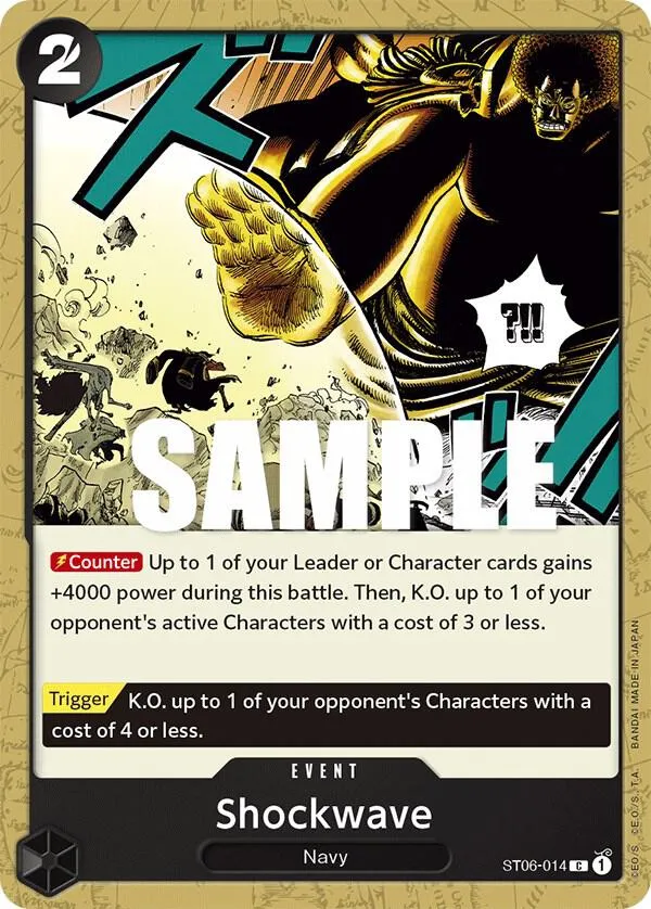 Shockwave — ST-06: Starter Deck 6 Absolute Justice — One Piece Card Game