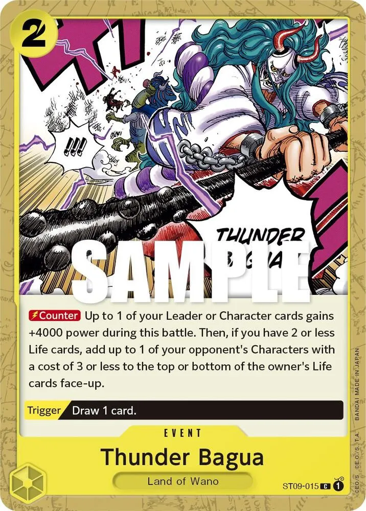 Thunder Bagua — ST-09: Starter Deck 9 Yamato — One Piece Card Game