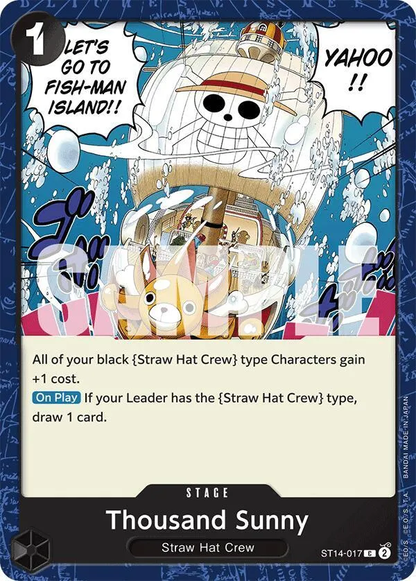 Thousand Sunny — ST-14: Starter Deck 14 3D2Y — One Piece Card Game