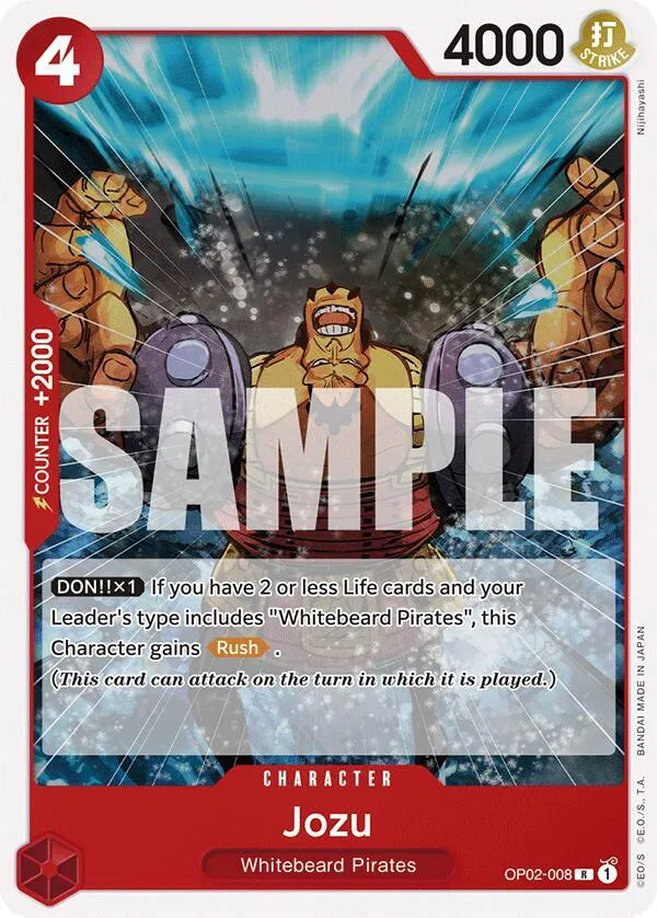 Jozu — ST-15: Starter Deck 15 RED Edward.Newgate — One Piece Card Game