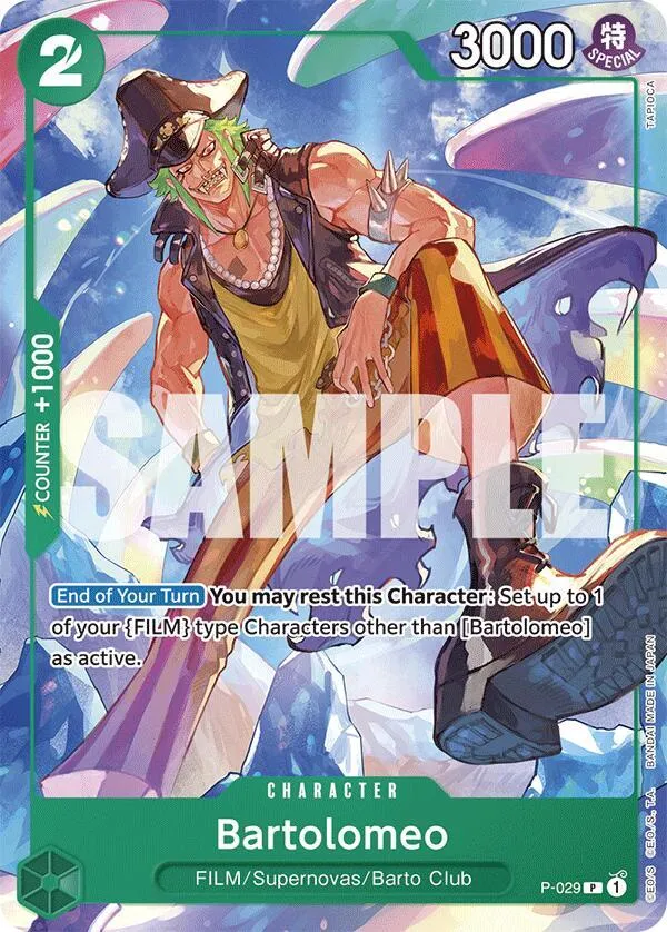 Bartolomeo — ST-16: Starter Deck 16 GREEN Uta — One Piece Card Game