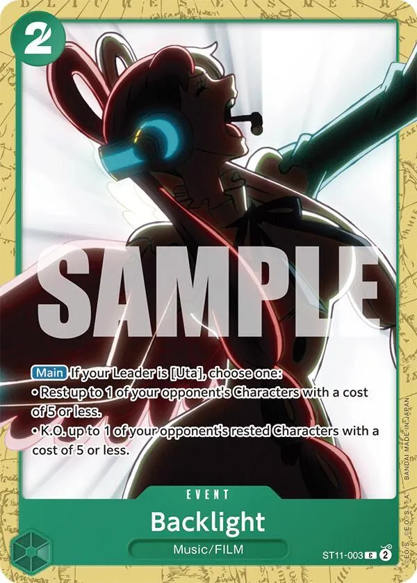 Backlight — ST-16: Starter Deck 16 GREEN Uta — One Piece Card Game
