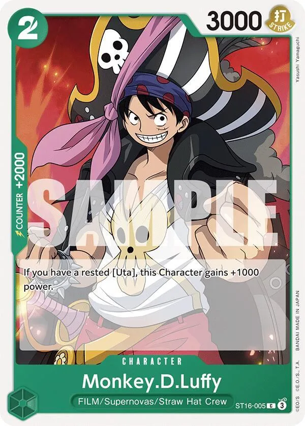 Monkey.D.Luffy (ST16-005) — ST-16: Starter Deck 16 GREEN Uta — One Piece Card Game