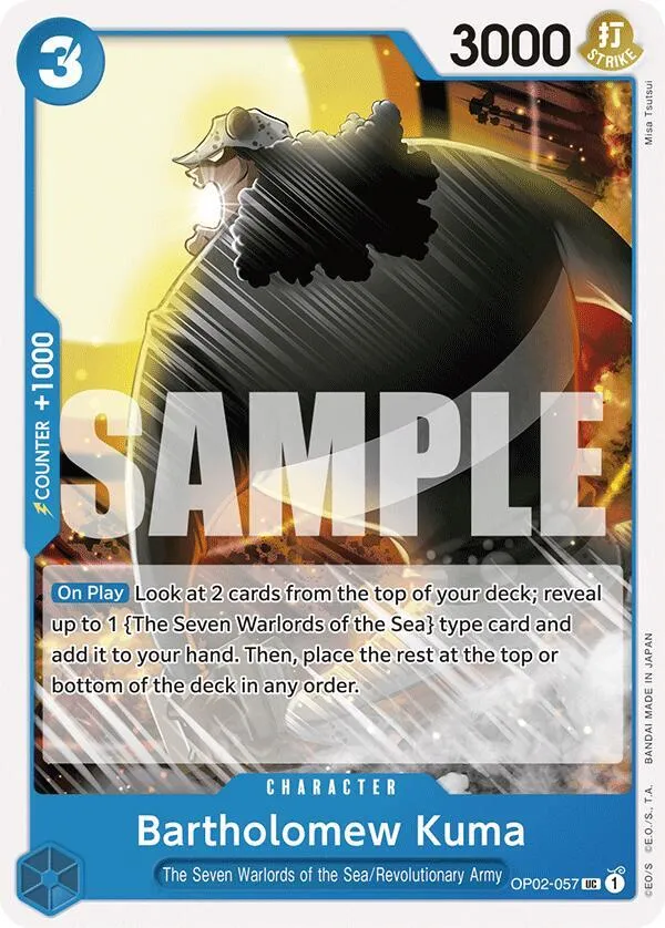 Bartholomew Kuma from ST-17: Starter Deck 17 BLUE Donquixote Doflamingo - One Piece Card Game