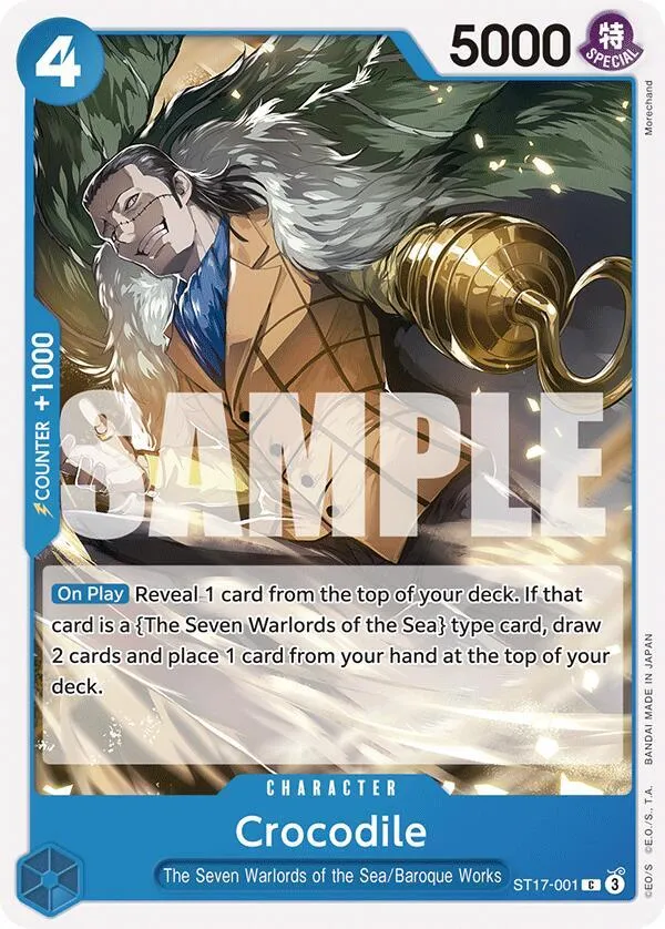 Crocodile — ST-17: Starter Deck 17 BLUE Donquixote Doflamingo — One Piece Card Game