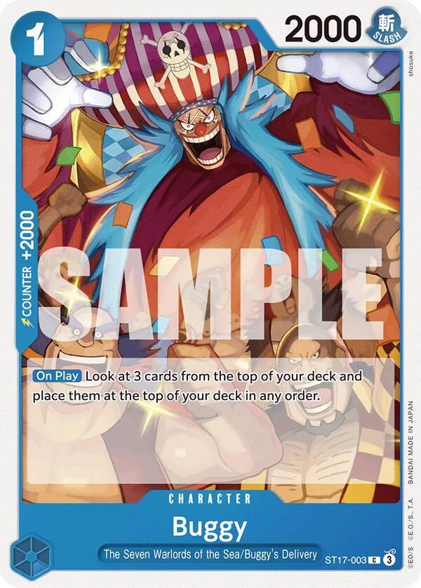Buggy — ST-17: Starter Deck 17 BLUE Donquixote Doflamingo — One Piece Card Game