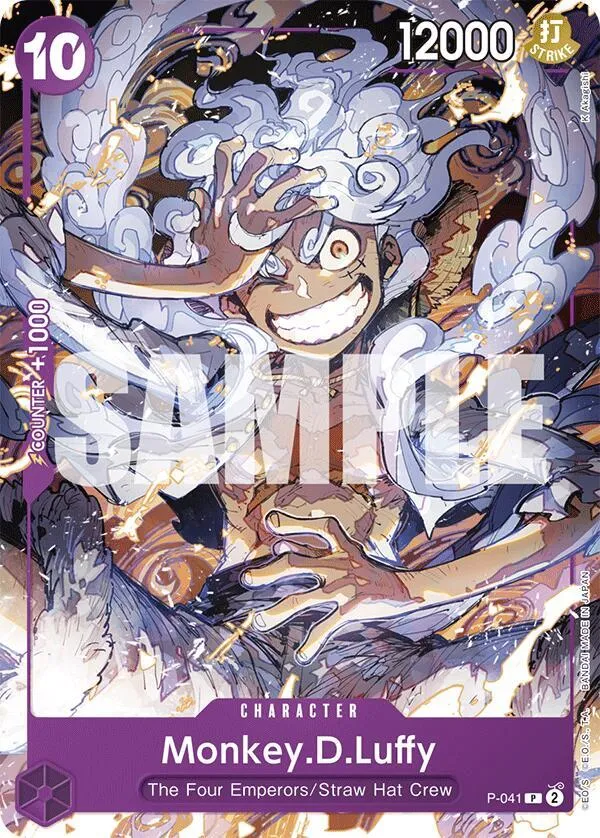 Monkey.D.Luffy (P-041) from ST-18: Starter Deck 18 PURPLE Monkey.D.Luffy - One Piece Card Game