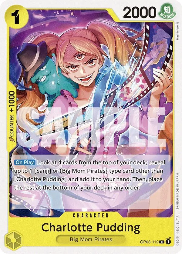 Charlotte Pudding (OP03-112) — ST-20: Starter Deck 20 YELLOW Charlotte Katakuri — One Piece Card Game