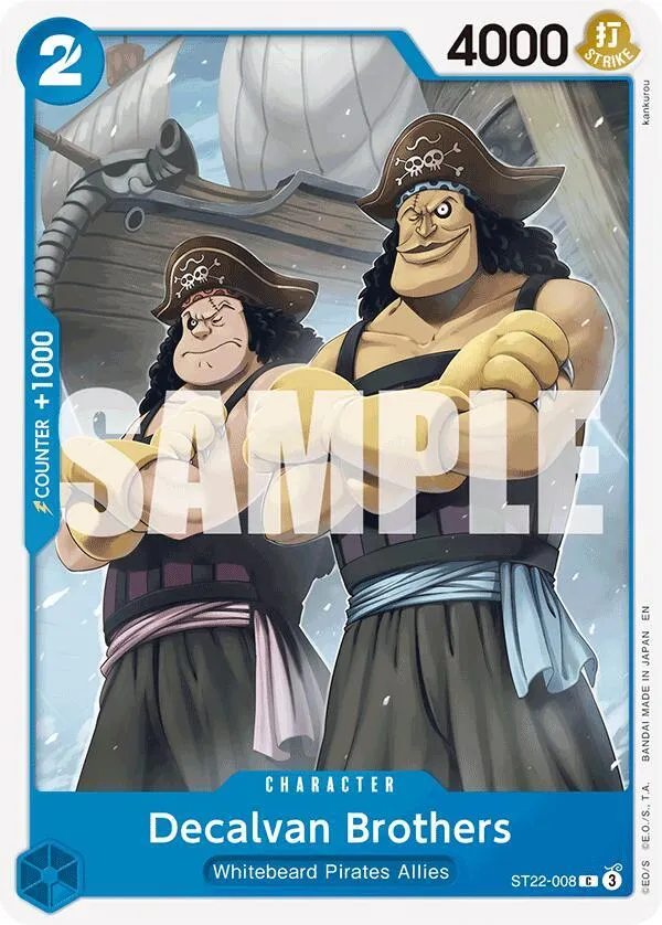 Decalvan Brothers — Starter Deck 22: Ace & Newgate — One Piece Card Game