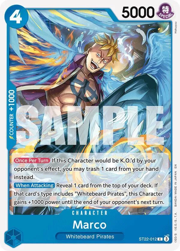 Marco — Starter Deck 22: Ace & Newgate — One Piece Card Game