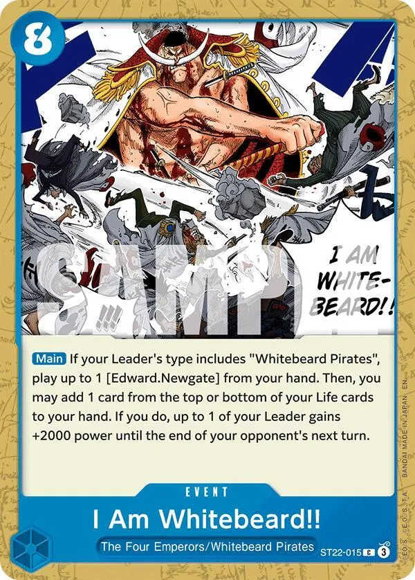 I Am Whitebeard!! — ST-22: Starter Deck 22 Ace & Newgate — One Piece Card Game