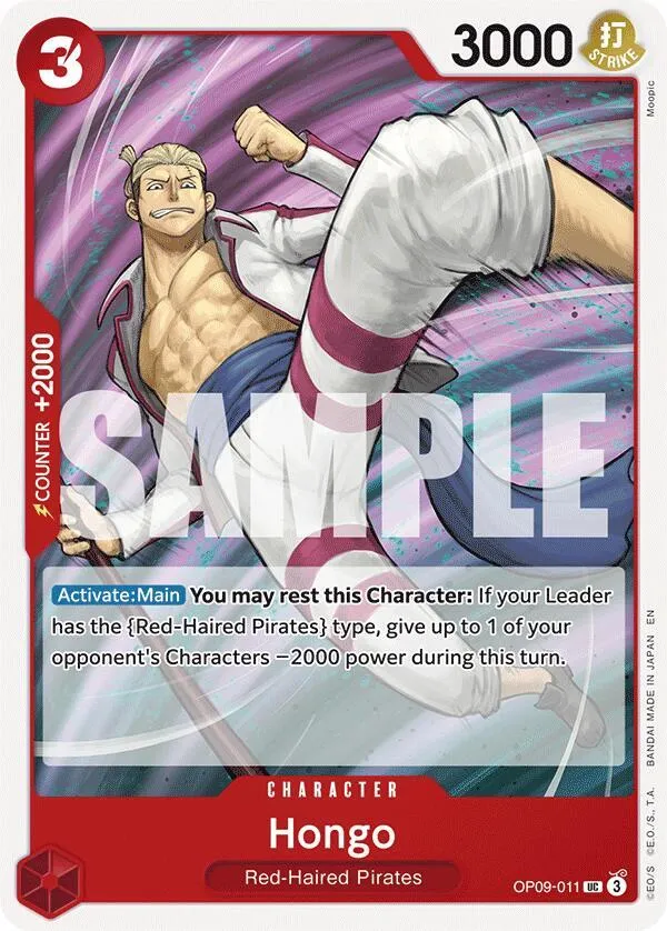 Hongo (Reprint) — ST-23: Starter Deck 23 RED Shanks — One Piece Card Game