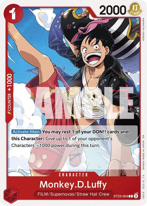 Monkey.D.Luffy — ST-23: Starter Deck 23 RED Shanks — One Piece Card Game