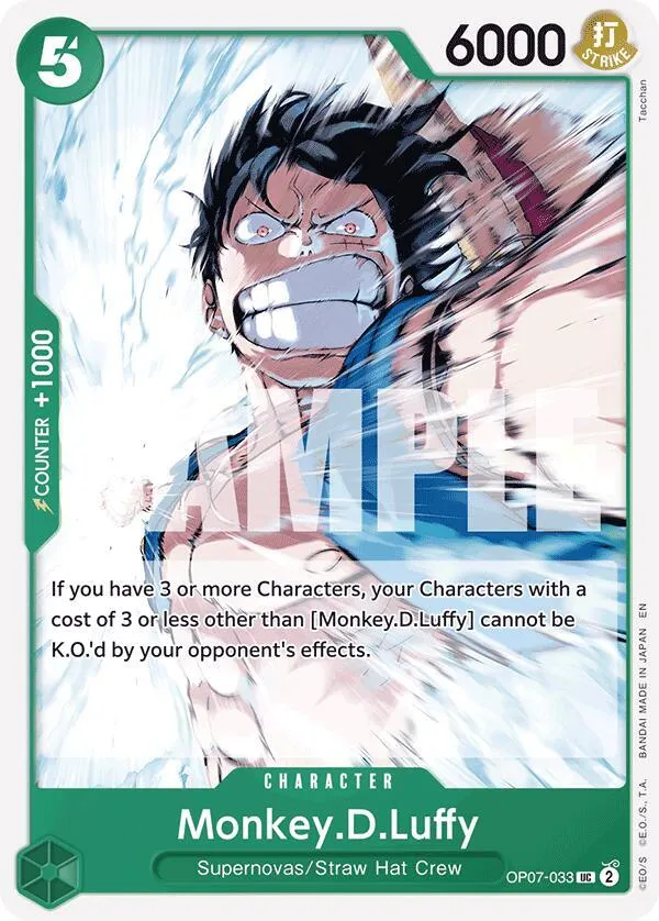 Monkey.D.Luffy (Reprint) — ST-24: Starter Deck 24 GREEN Jewelry Bonney — One Piece Card Game