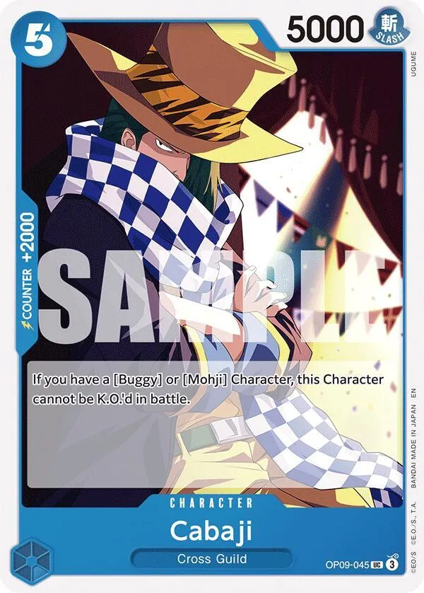 Cabaji (Reprint) — ST-25: Starter Deck 25 BLUE Buggy — One Piece Card Game